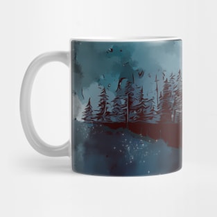 Misty Blue Forest 4 Mug